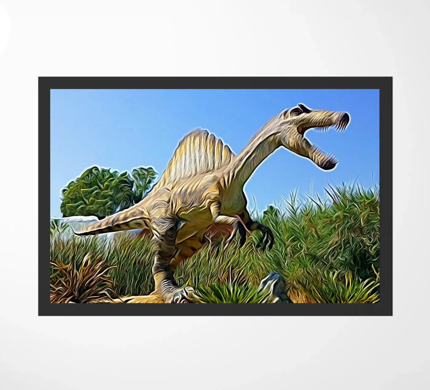 Spinosaurus doormat by Massimo Frascogna