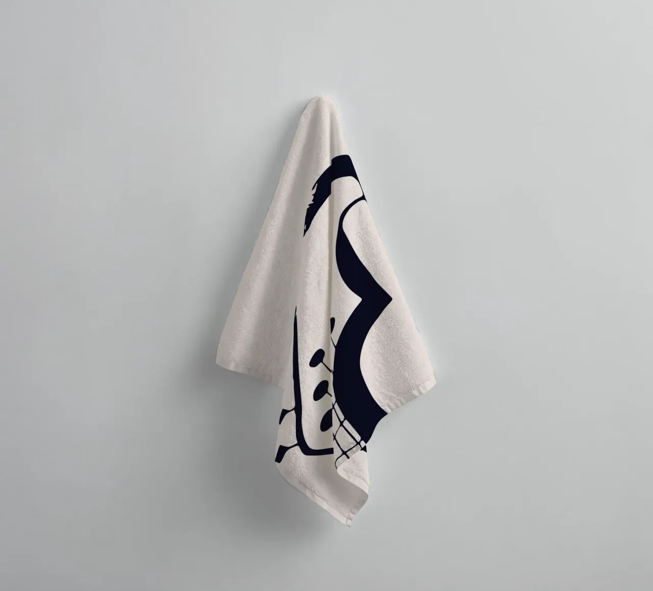 Botros Zaki Guitar Head Abstract Music Art Print towel by NorwesClub