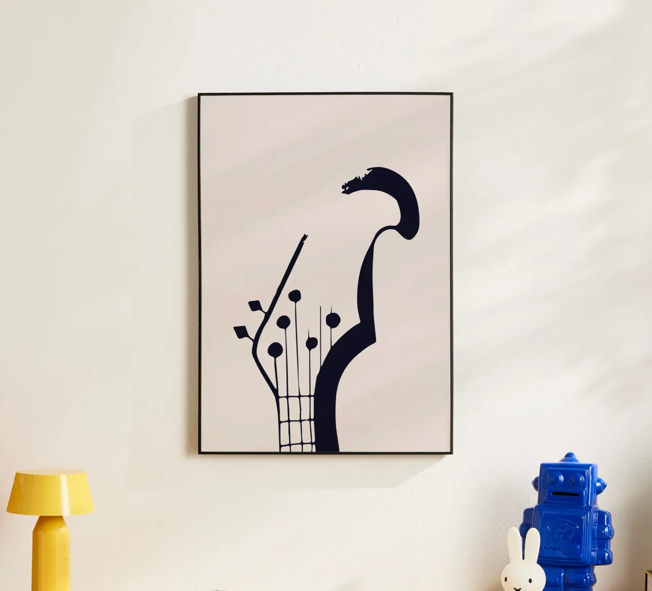 Botros Zaki Guitar Head Abstract Music Art Print panneau forex de NorwesClub