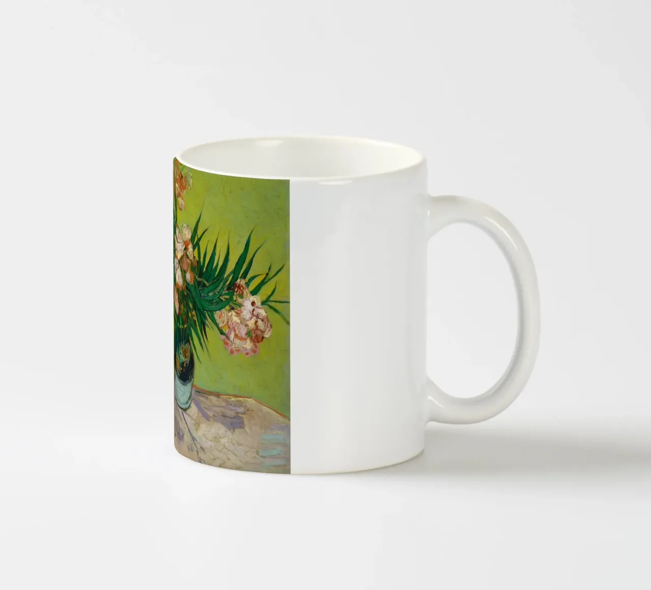 Van Gogh Oleanders Post-Impressionistische bloemenprint keramische mok van NorwesClub