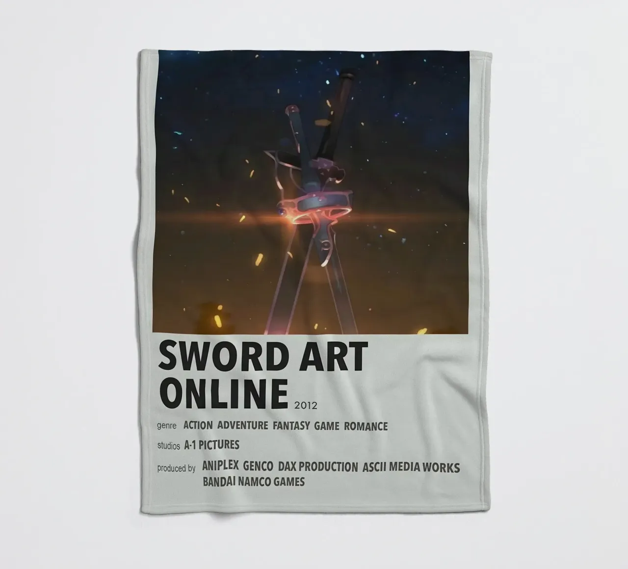 SWORD ART ONLINE  2012 coperta in pile da Totoya