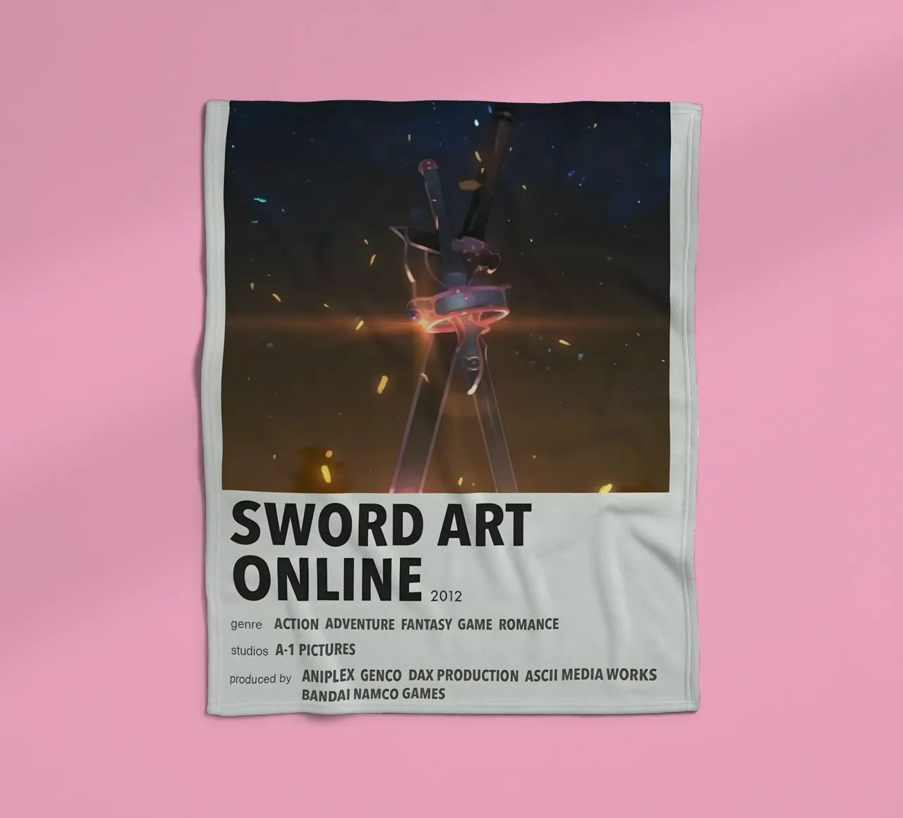 SWORD ART ONLINE  2012 coperta in pile da Totoya
