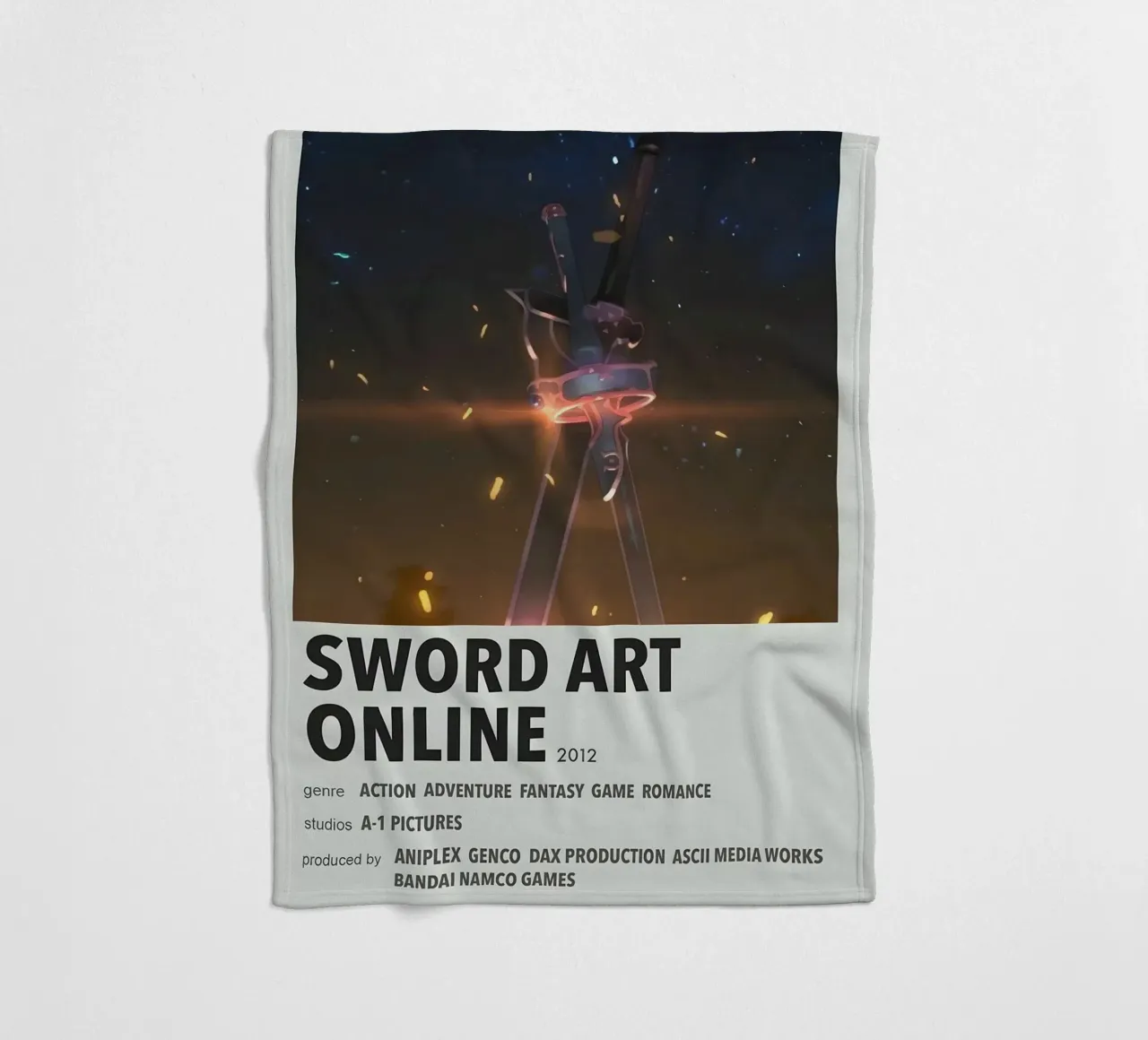 SWORD ART ONLINE  2012 coperta in pile da Totoya