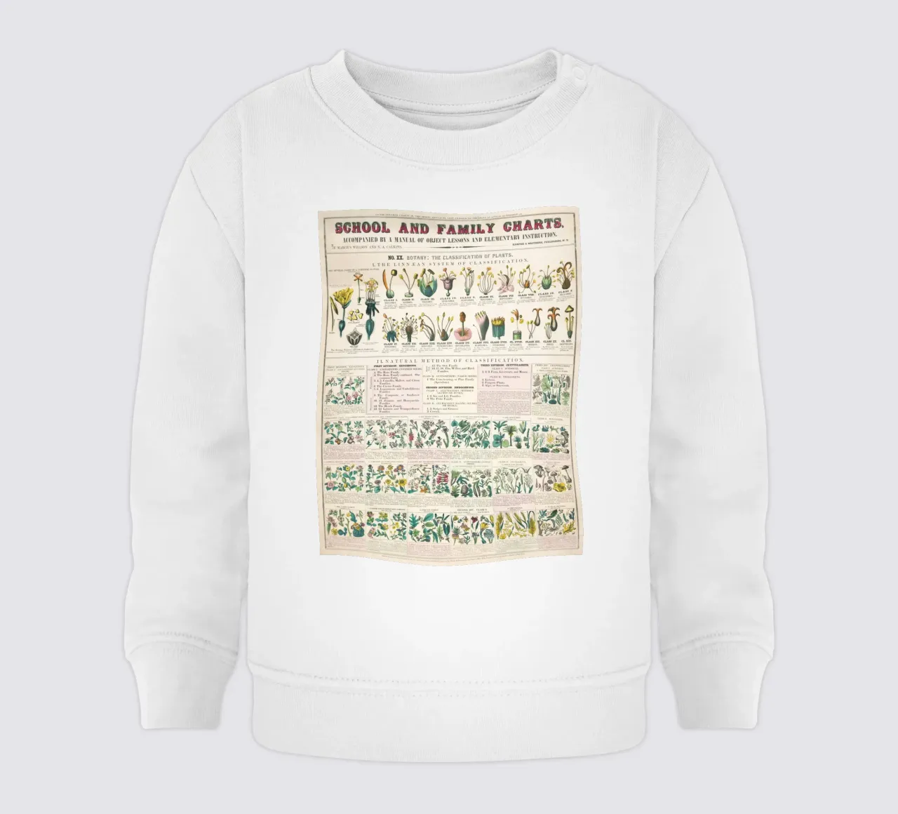 Poster botanico di piante felpa neonato da 🎁 NOBELART