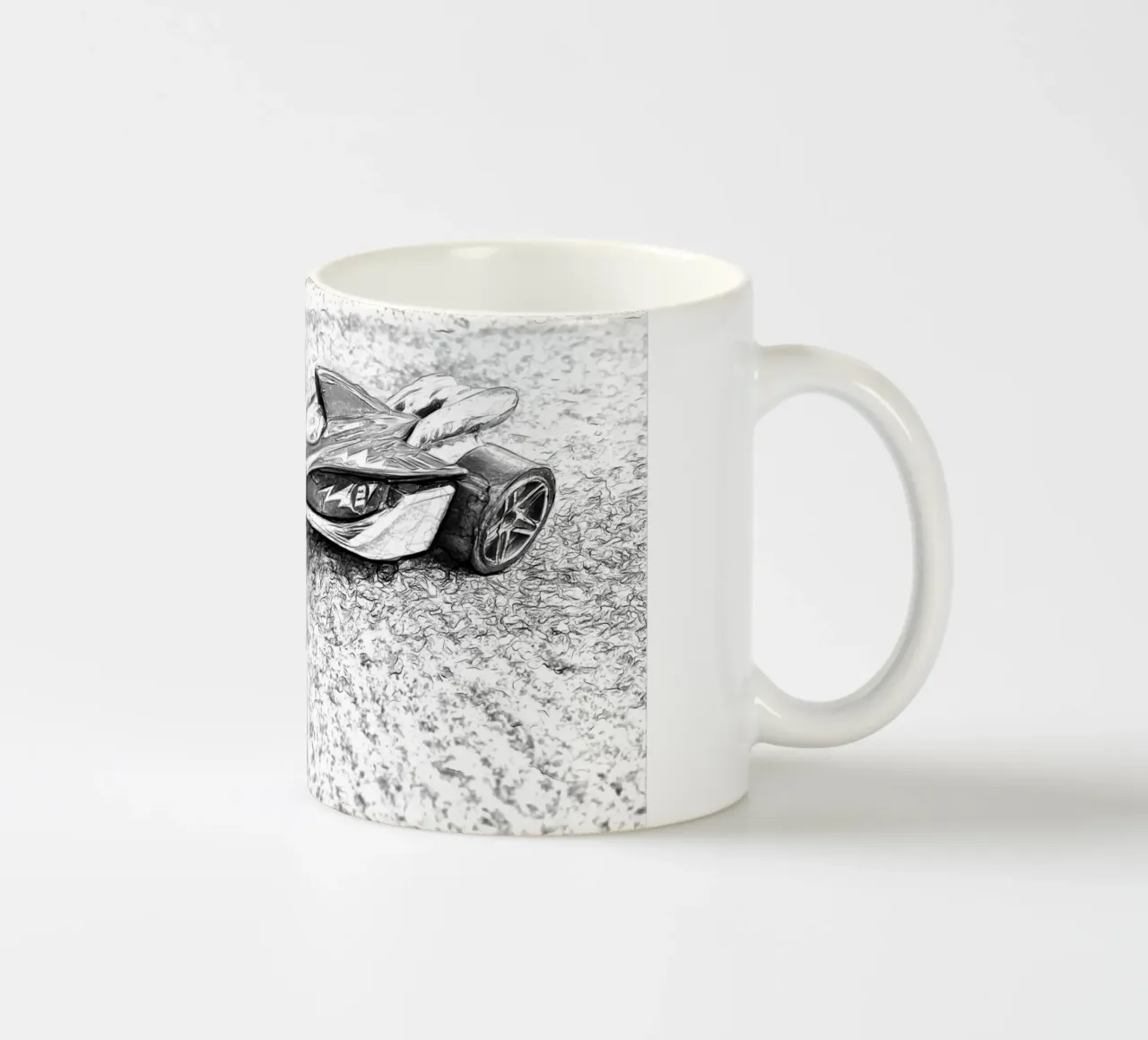 Dragster tazza in ceramica da Massimo Frascogna