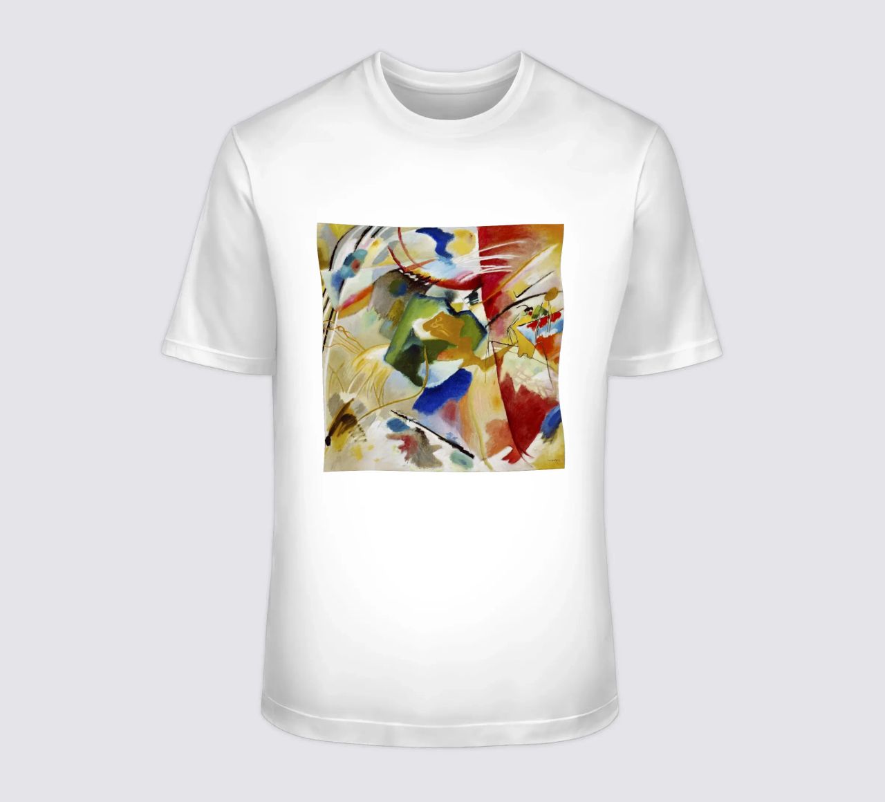 Kandinsky Schilderij Groen Centrum Abstracte Kunstdruk t-shirt van NorwesClub