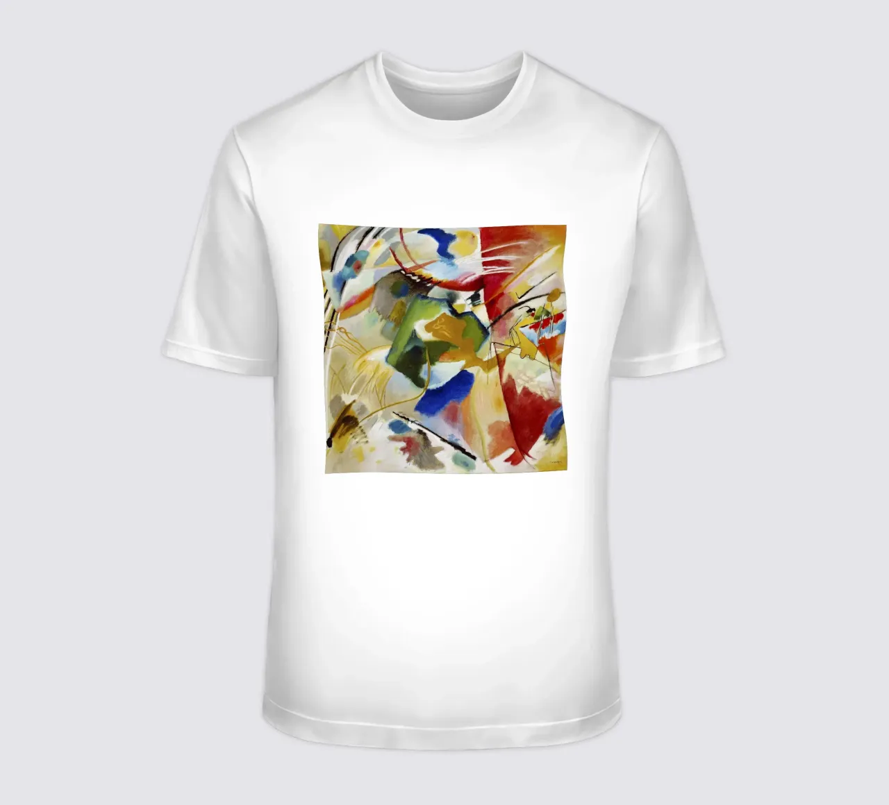 Pittura di Kandinsky Centro verde Stampa d'arte astratta t-shirt da NorwesClub