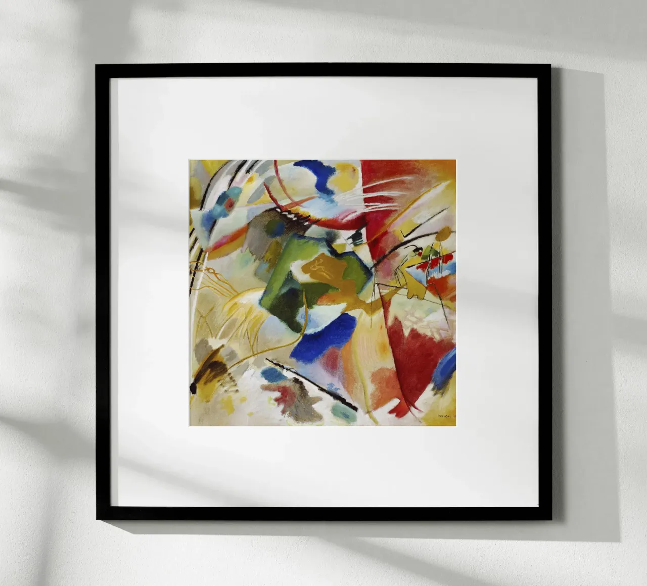 Kandinsky Painting Green Center Abstract Art Print poster de NorwesClub