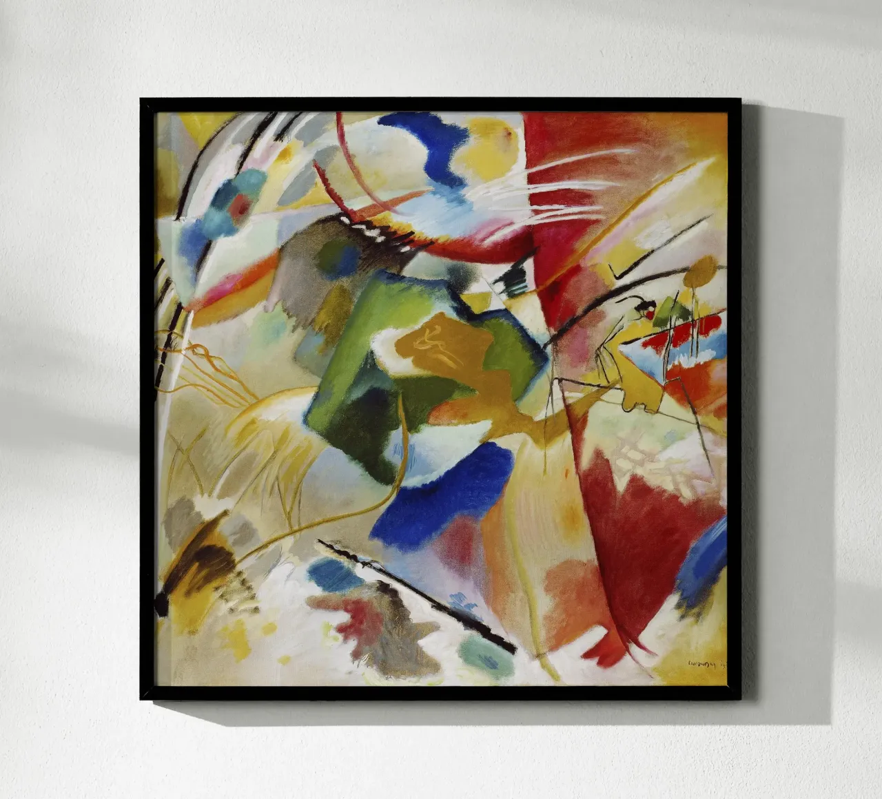 Kandinsky Painting Green Center Abstract Art Print poster de NorwesClub