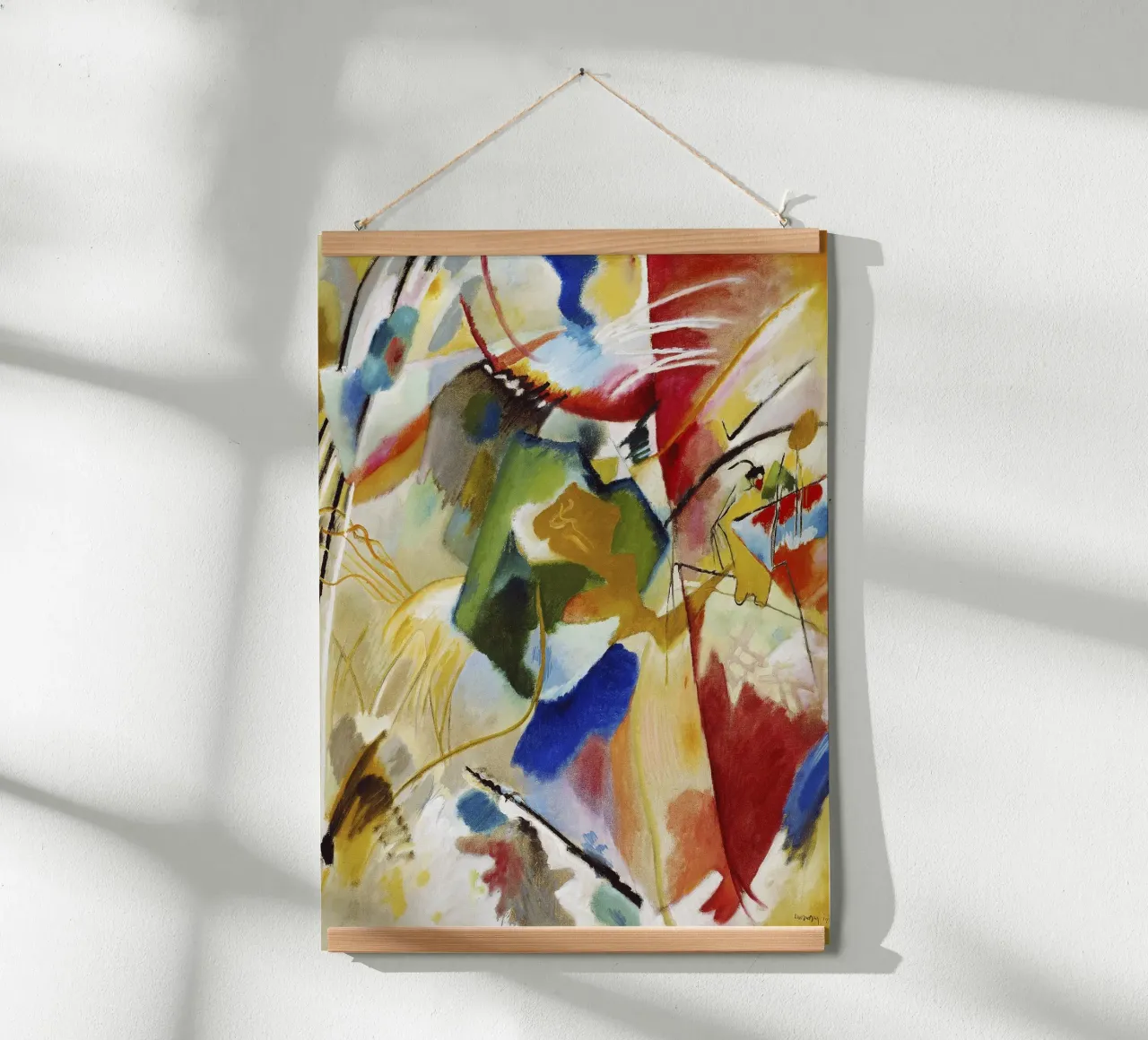 Pittura di Kandinsky Centro verde Stampa d'arte astratta poster da NorwesClub
