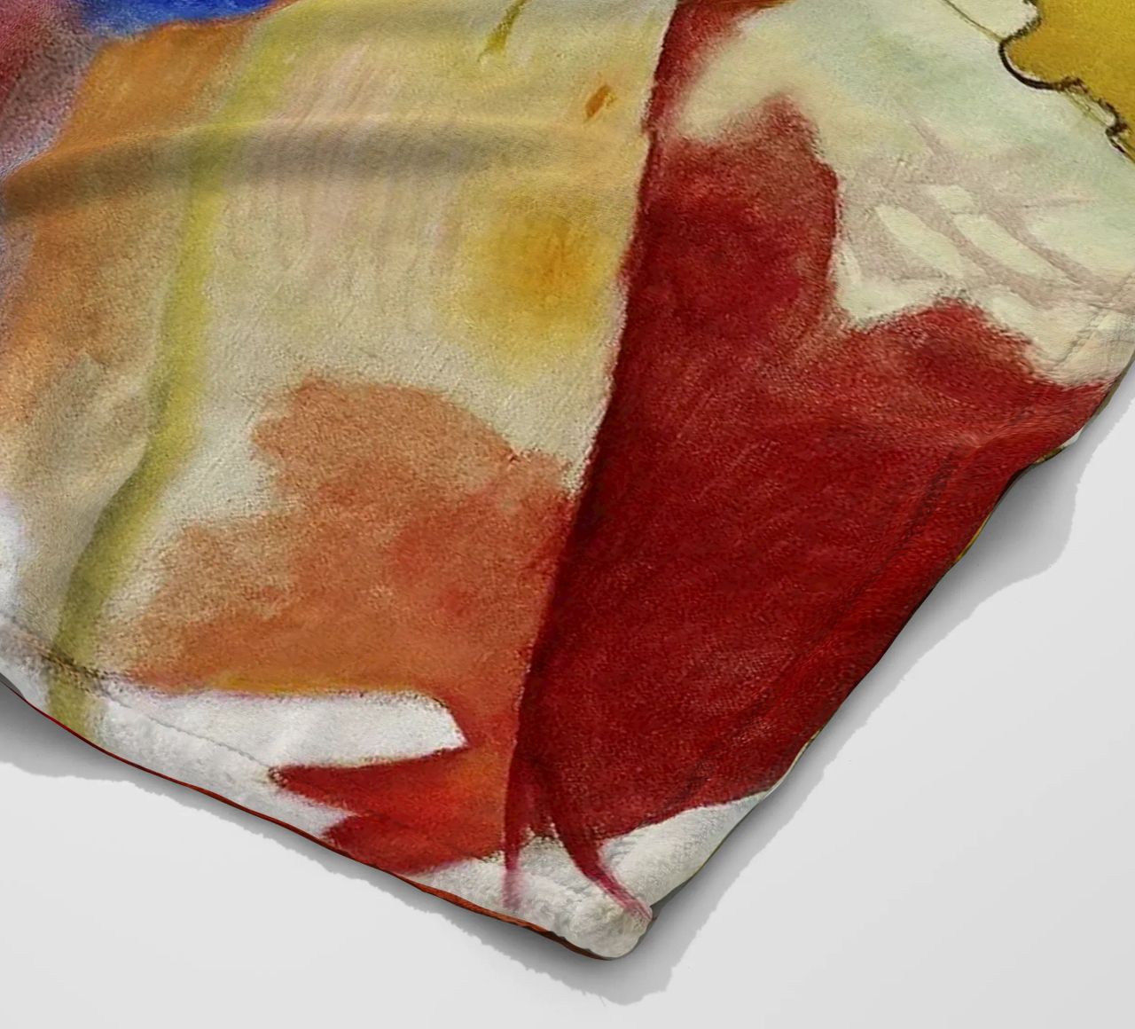 Kandinsky Schilderij Groen Centrum Abstracte Kunstdruk fleecedeken van NorwesClub