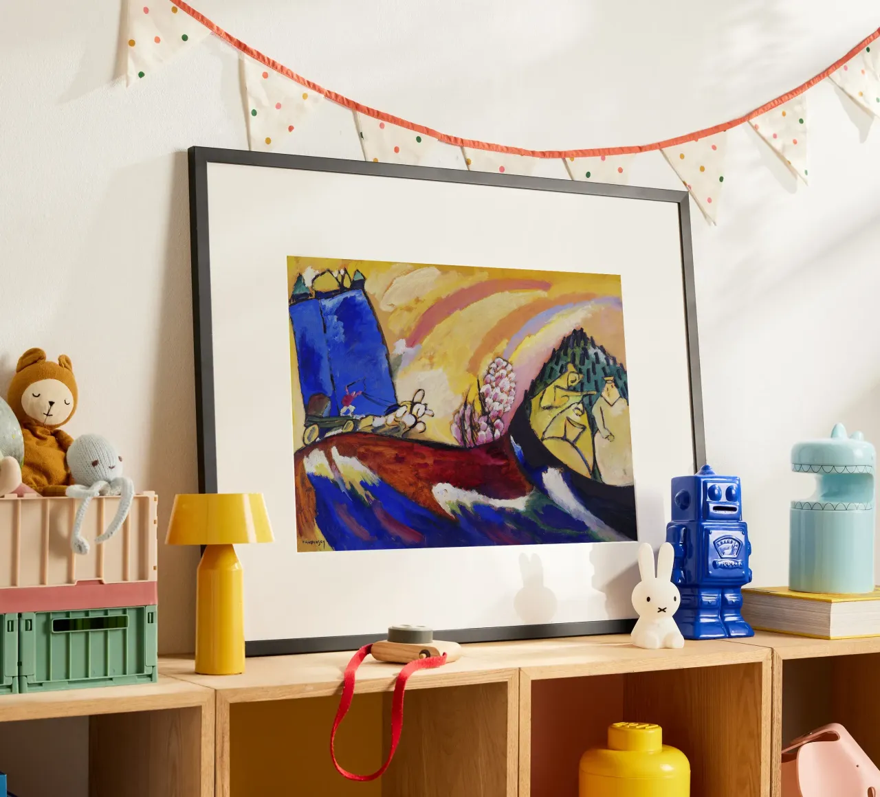 Kandinsky Schilderij Troika Abstract Expressionist Print hahnemühle van NorwesClub
