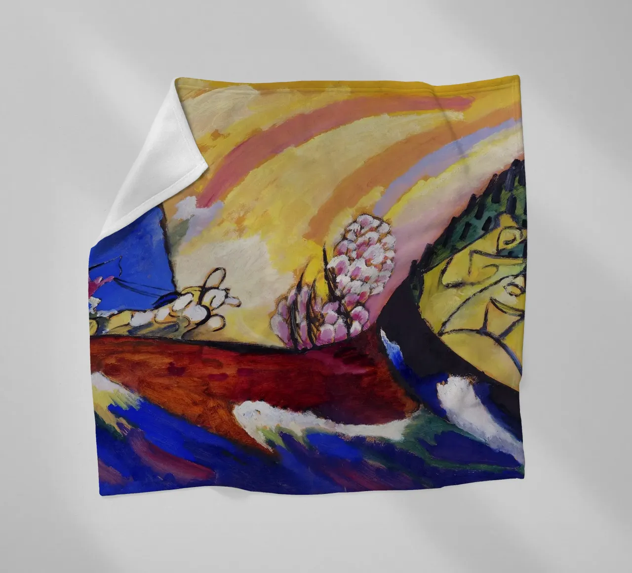 Kandinsky Gemälde Troika Abstrakter Expressionist Druck Fleecedecke von NorwesClub