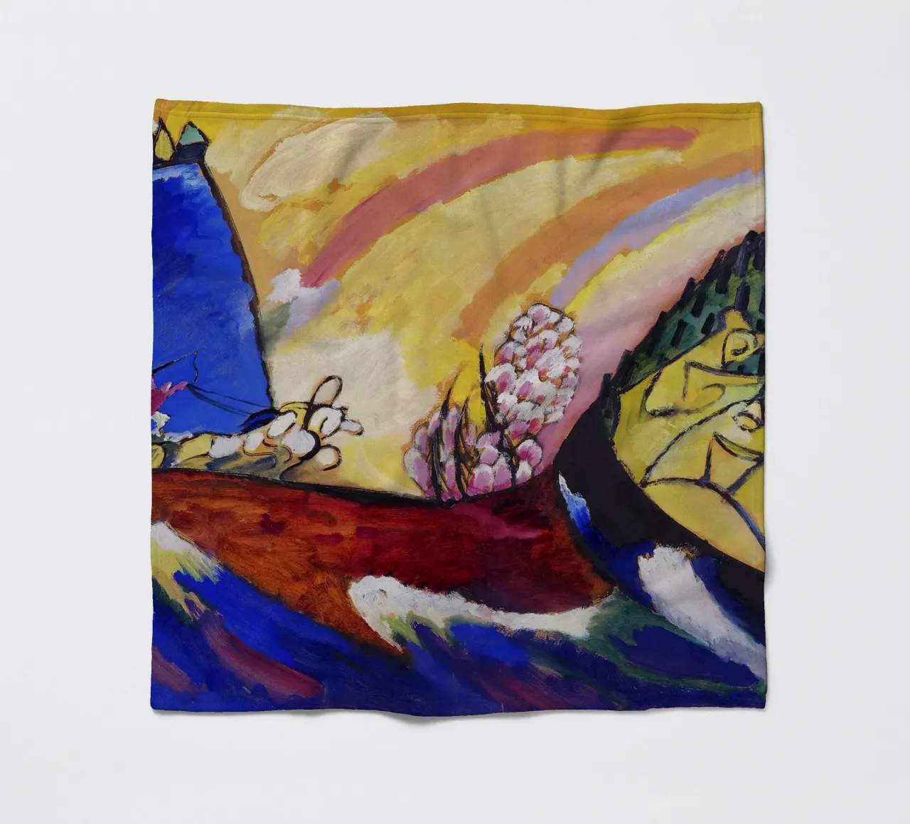 Kandinsky Gemälde Troika Abstrakter Expressionist Druck Fleecedecke von NorwesClub