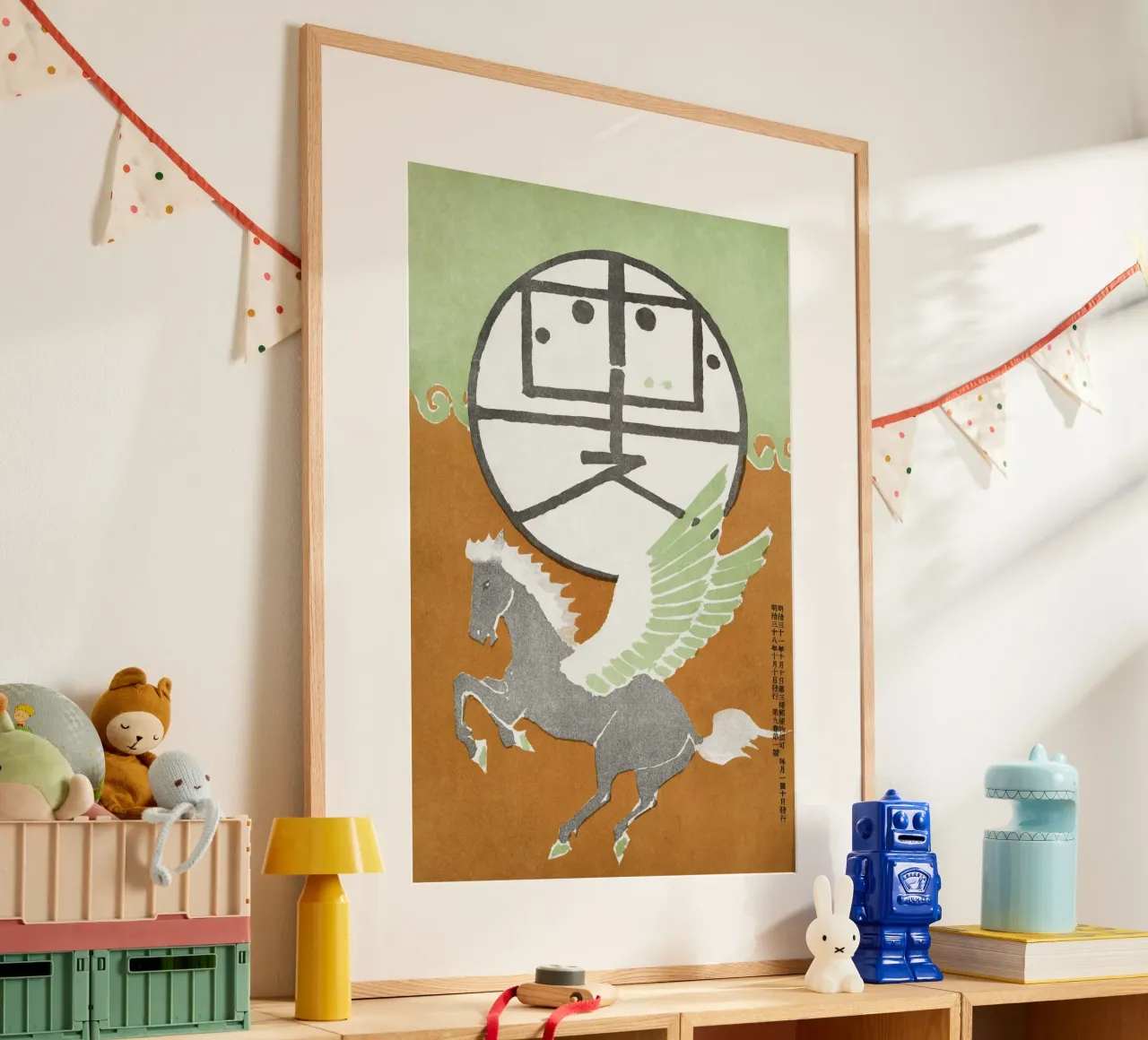 Fusetsu Pegasus Illustrazione giapponese Stampa d'arte poster da NorwesClub