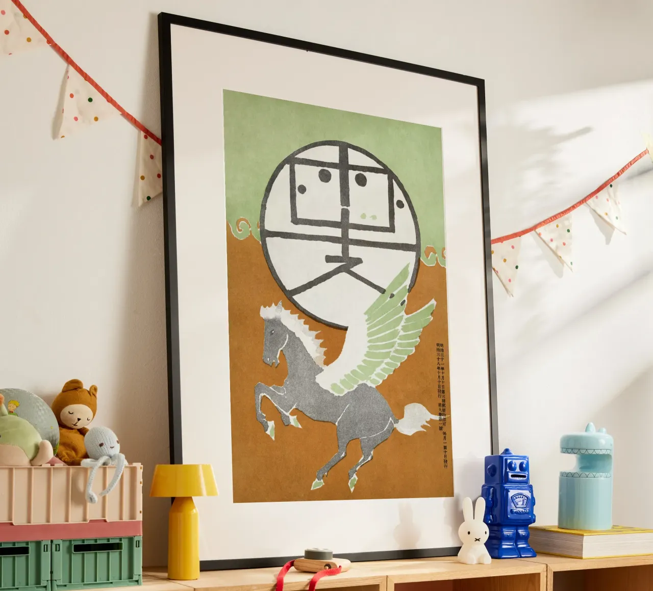 Fusetsu Pegasus Illustrazione giapponese Stampa d'arte poster da NorwesClub