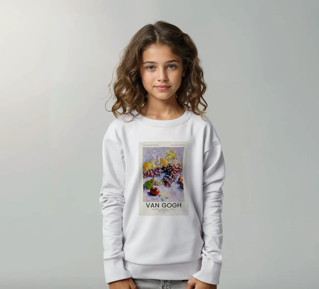 van Gogh - Grapes, Lemons, Pears, and Apples felpa bambino da Vintage by JUNIQE