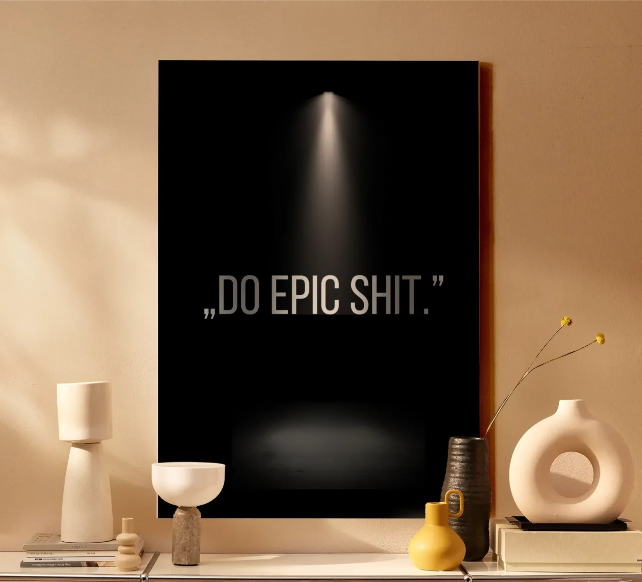 DO EPIC SHIT tela con Cornice a cassetta da Einfach Uebel