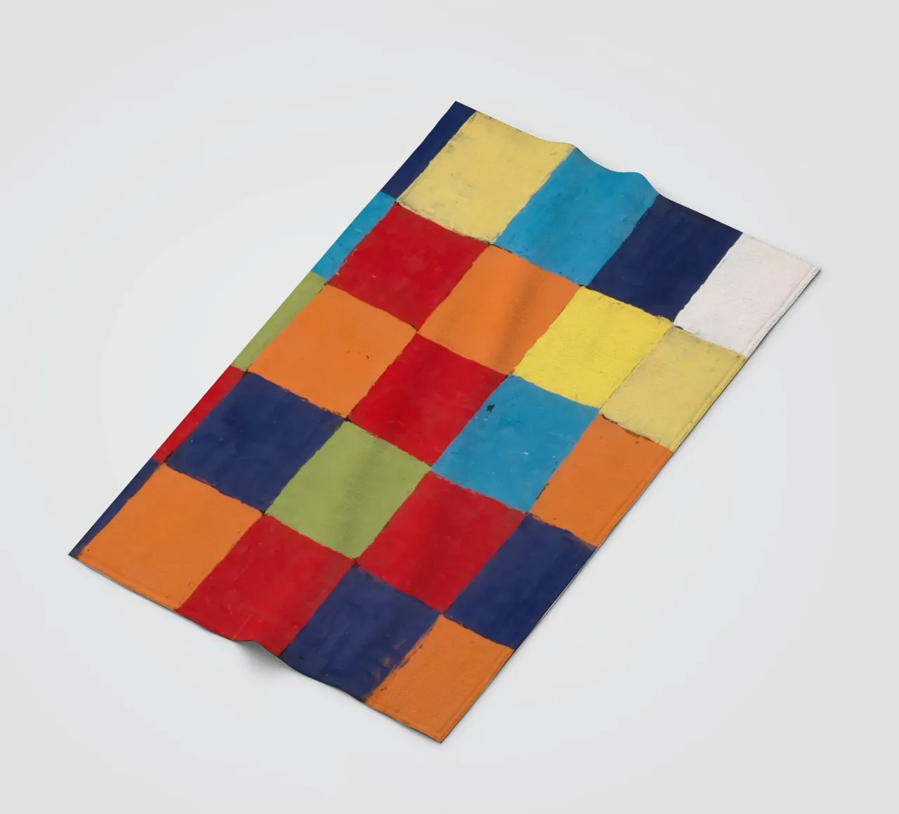 Klee Colour Chart Abstract Geometric Art Print fleece blanket by NorwesClub