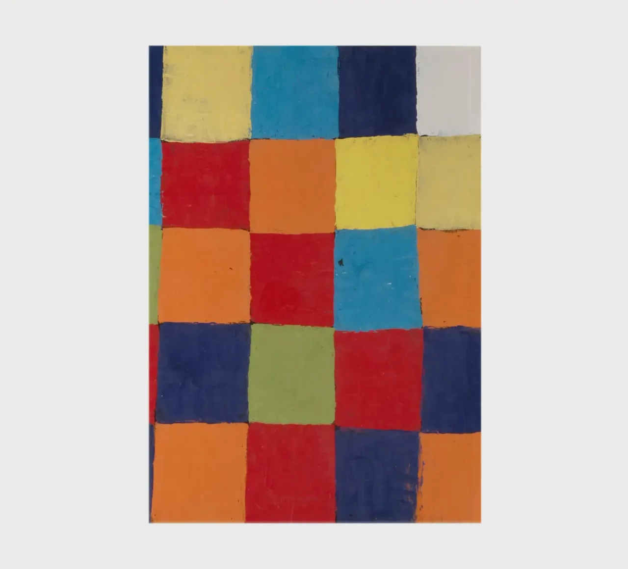 Tableau des couleurs Klee Impression d'art géométrique abstrait carnet de notes de NorwesClub