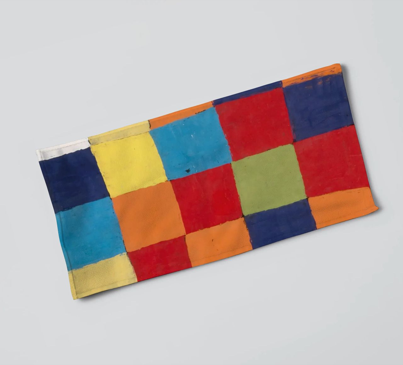 Klee Colour Chart Abstract Geometric Art Print towel by NorwesClub