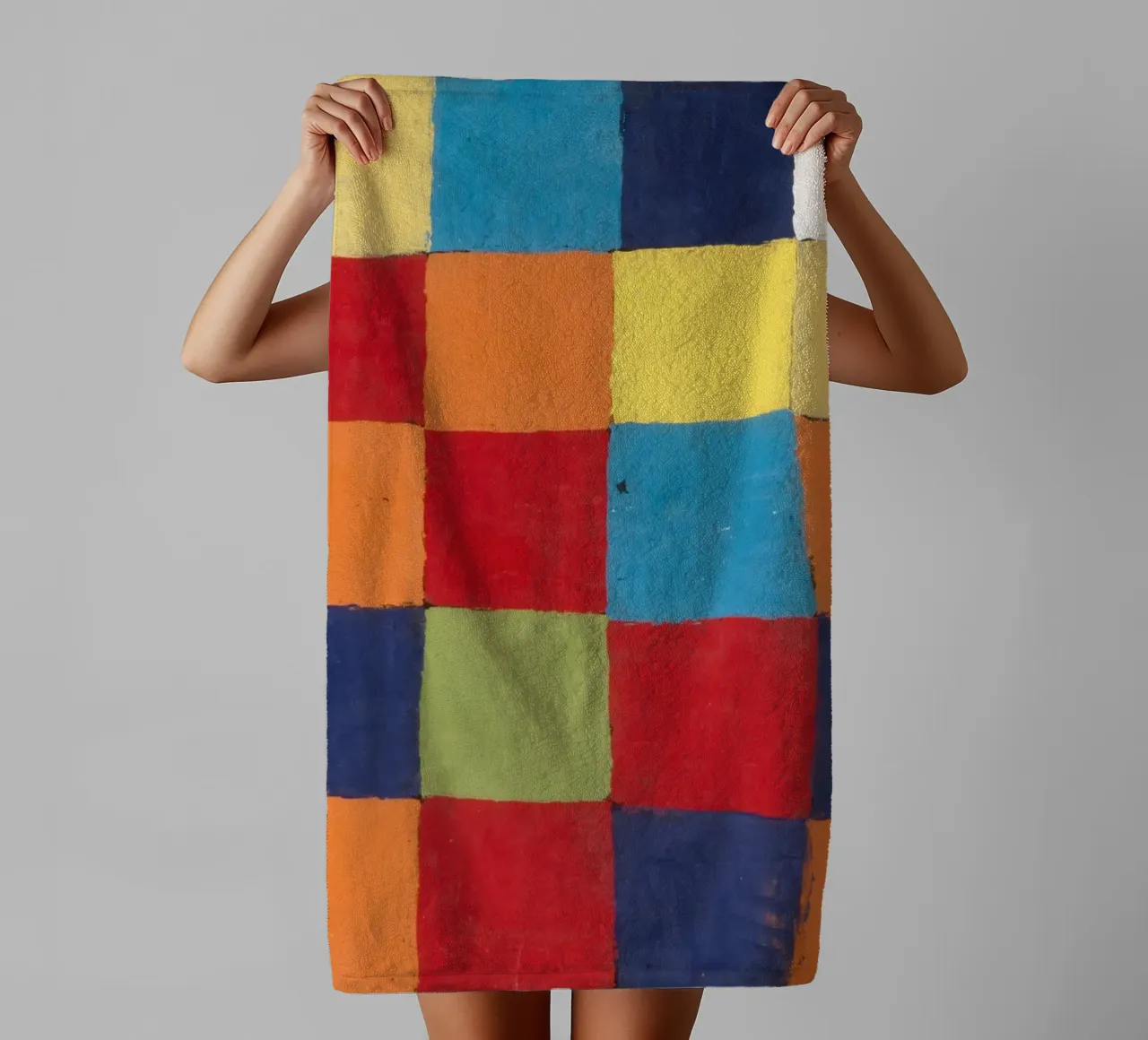 Klee Farbkarte Abstrakt Geometrisch Kunstdruck Handtuch von NorwesClub