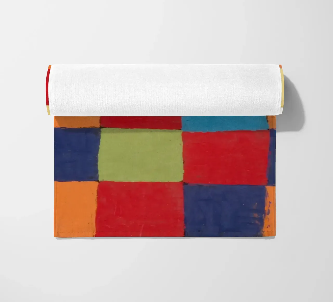 Klee Colour Chart Abstract Geometric Art Print beach towel by NorwesClub