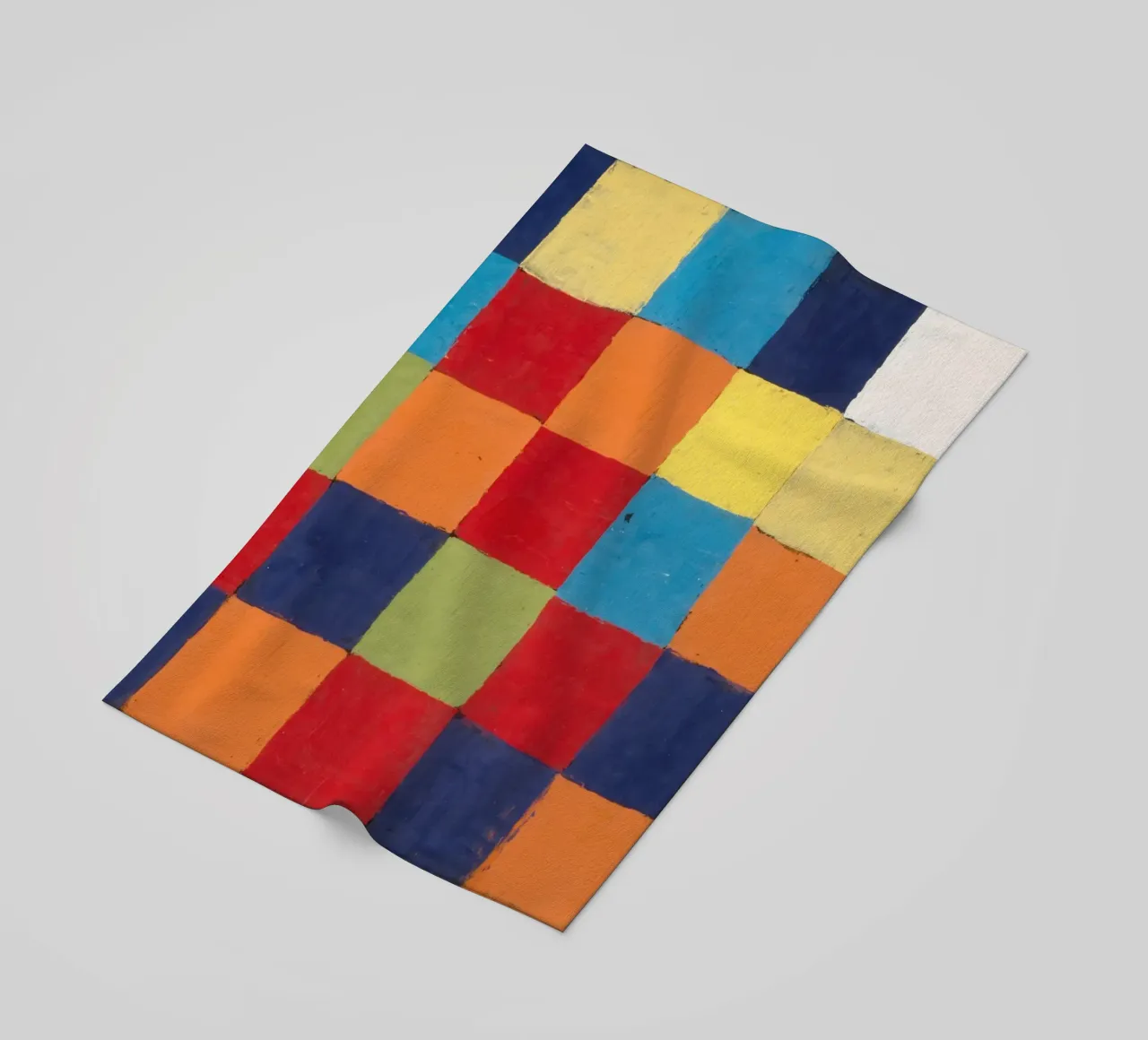 Klee Colour Chart Abstract Geometric Art Print beach towel by NorwesClub