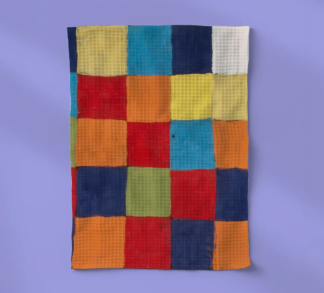 Klee Colour Chart Abstract Geometric Art Print tea towel by NorwesClub