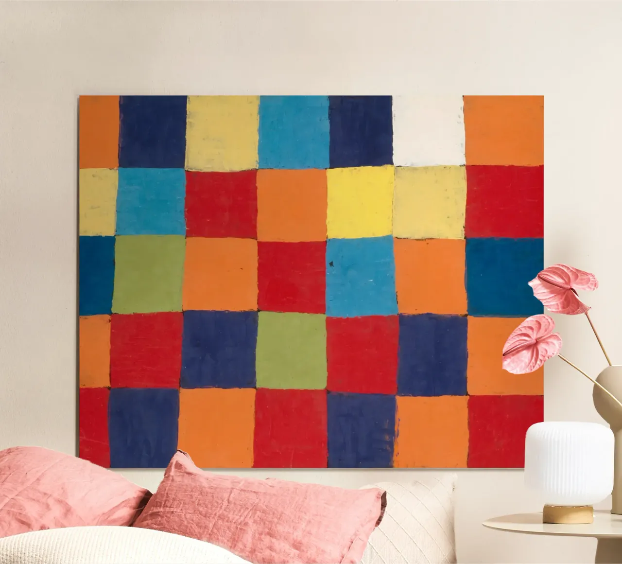 Tableau des couleurs Klee Impression d'art géométrique abstrait poster de NorwesClub