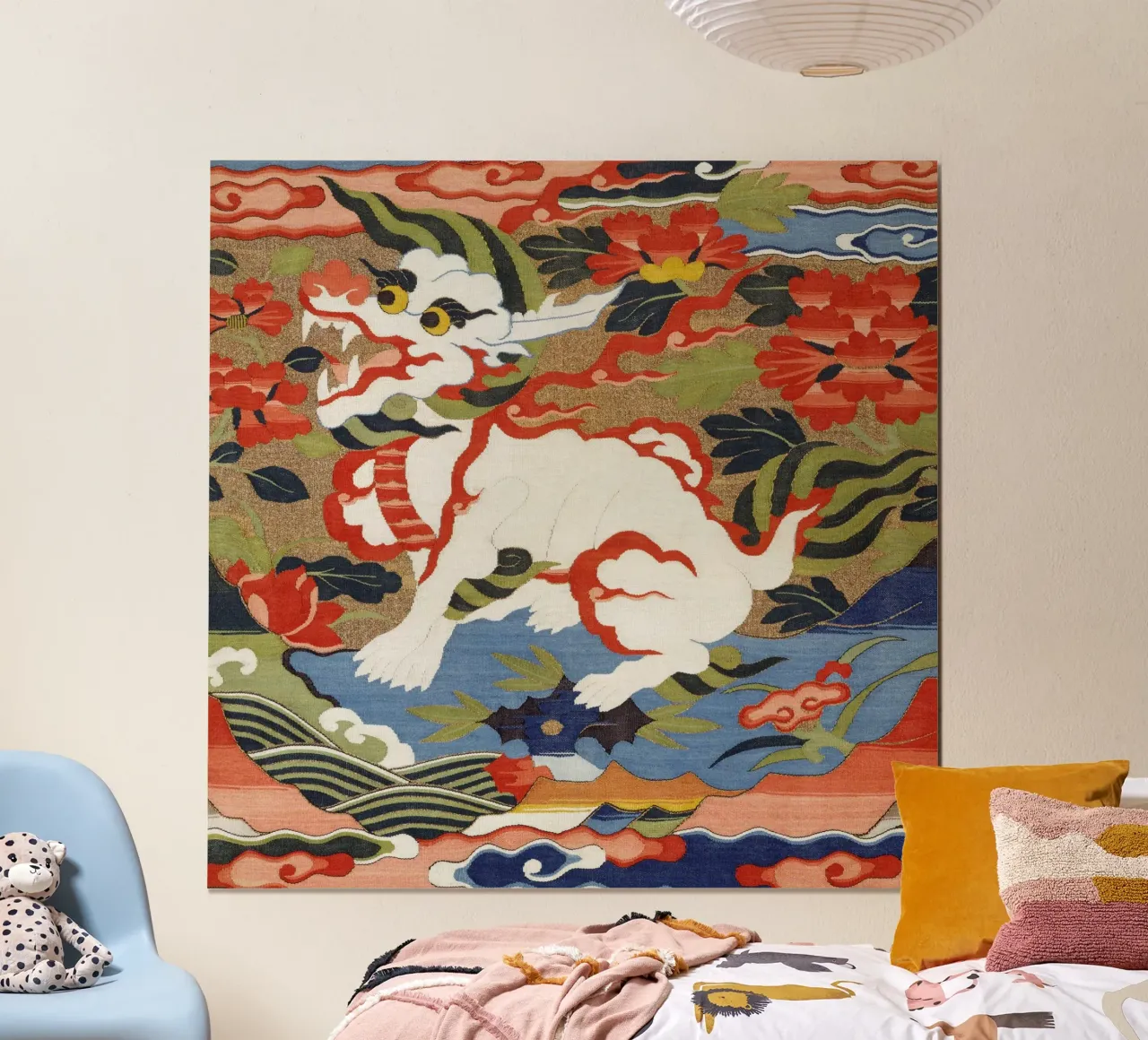 Art décoratif - Créature mythique d'Asie de l'Est poster avec cadre en aluminium de NorwesClub