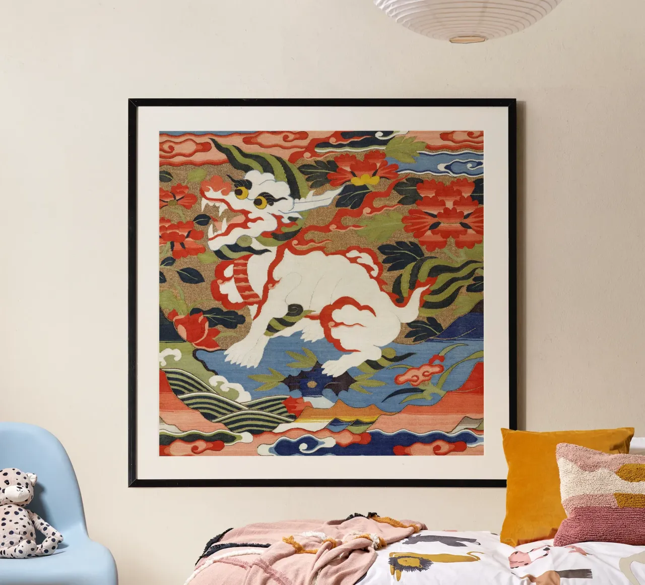 Art décoratif - Créature mythique d'Asie de l'Est poster avec cadre en aluminium de NorwesClub