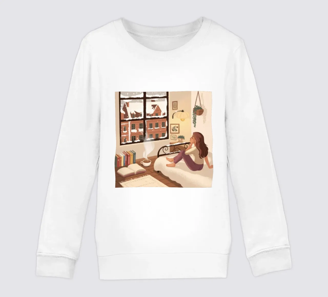 Urban Window View kids sweatshirt by Fine Sanctuary
