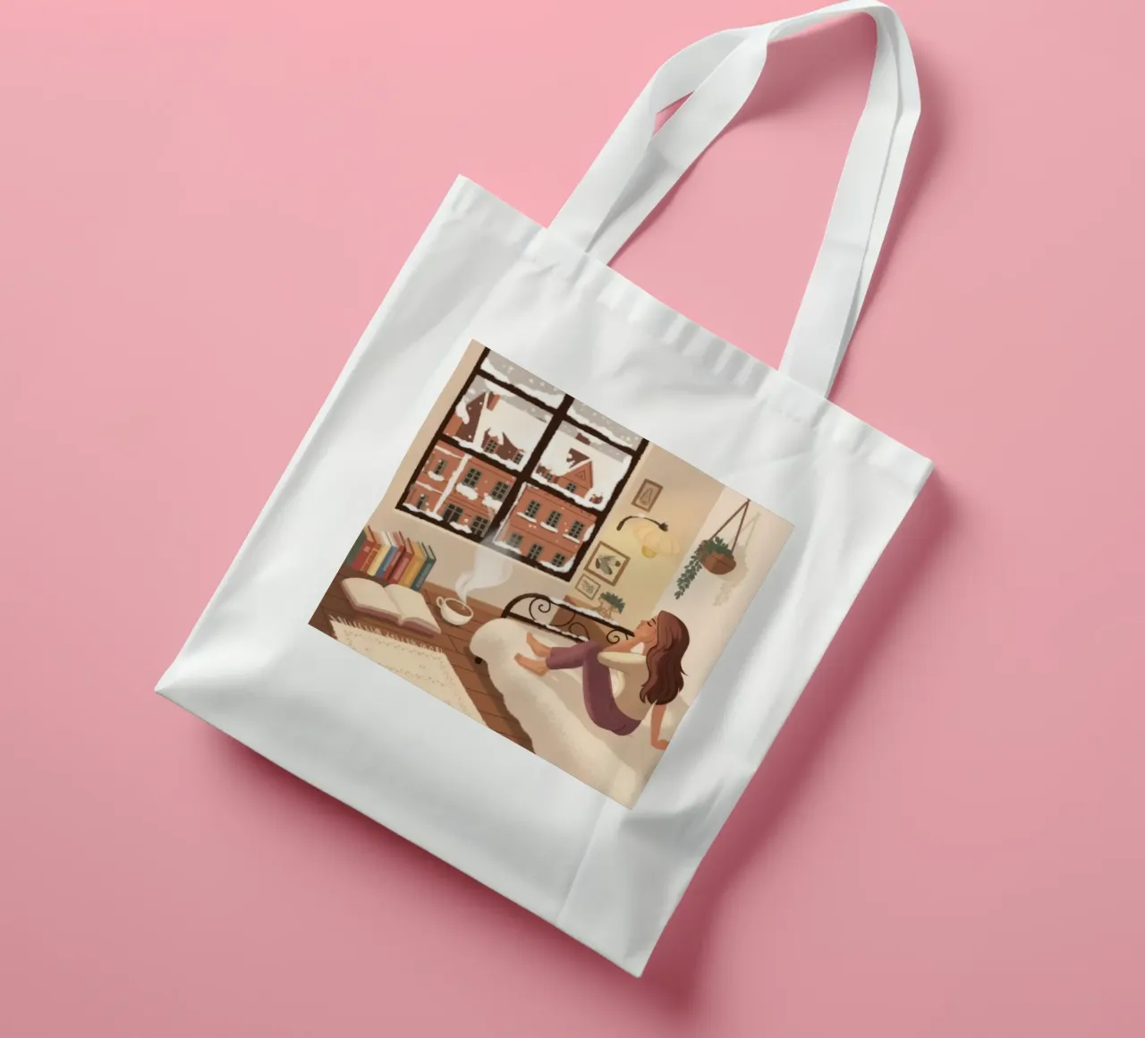 Urban Window View tote bag by Fine Sanctuary