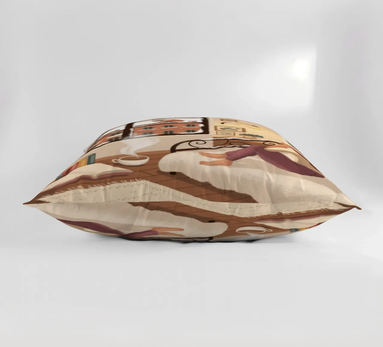 Urban Window View decorative cushion by Fine Sanctuary