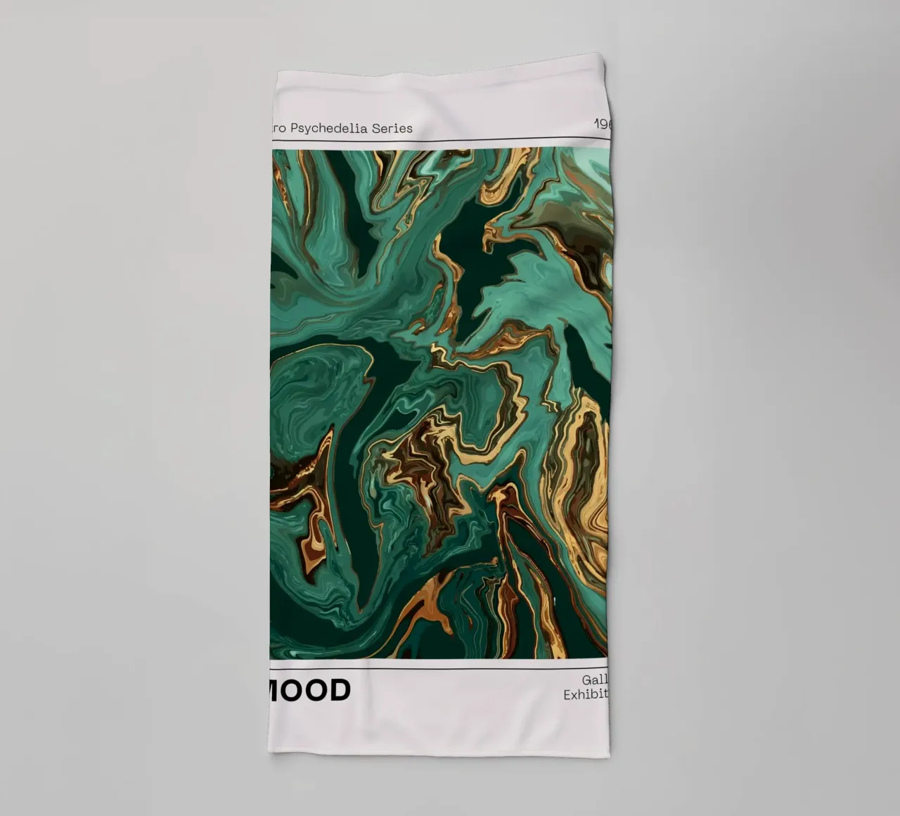 Retro Psychedelia Series Fluid Swirl Abstract Print towel by NorwesClub