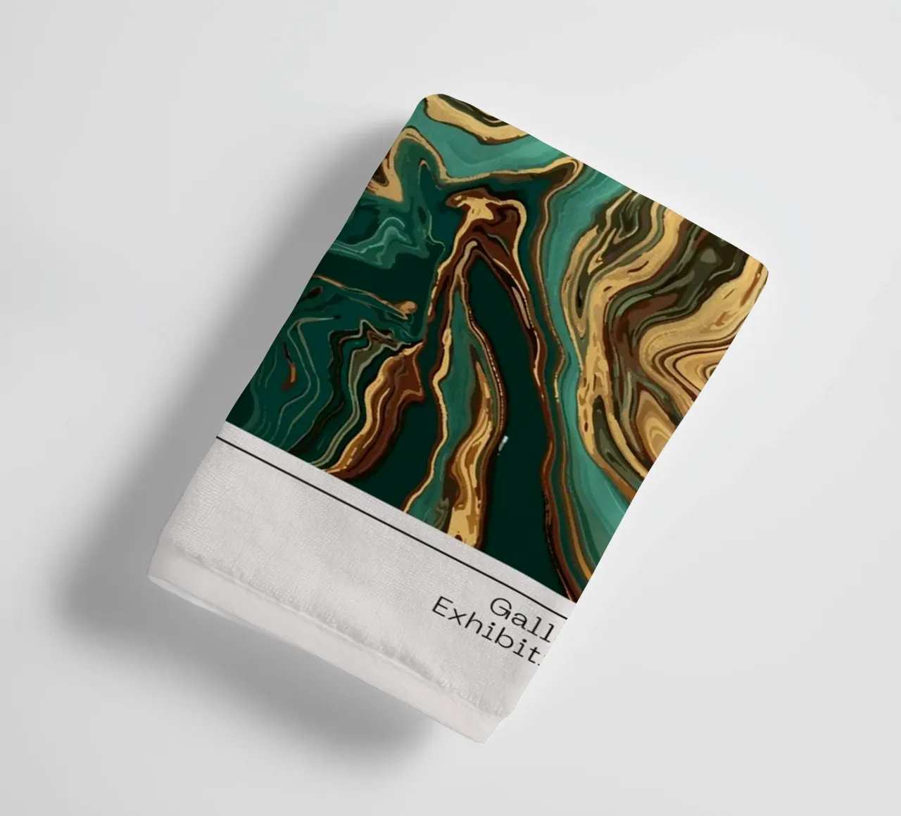 Retro Psychedelia Series Fluid Swirl Abstract Print serviette de bain de NorwesClub