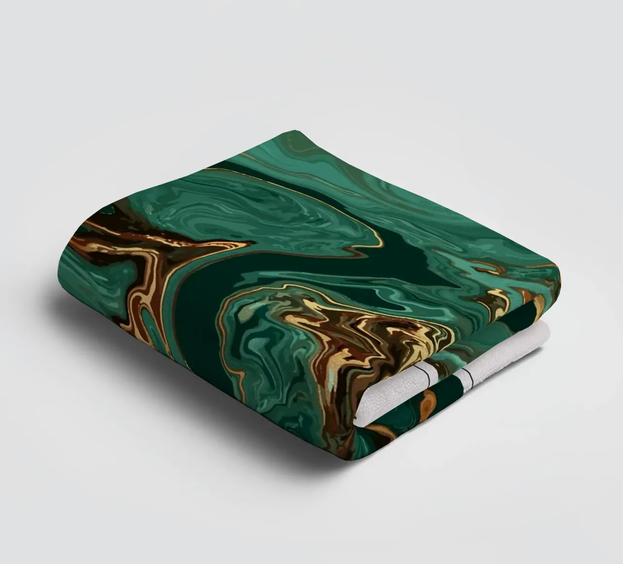 Retro Psychedelia Series Fluid Swirl Abstract Print towel by NorwesClub