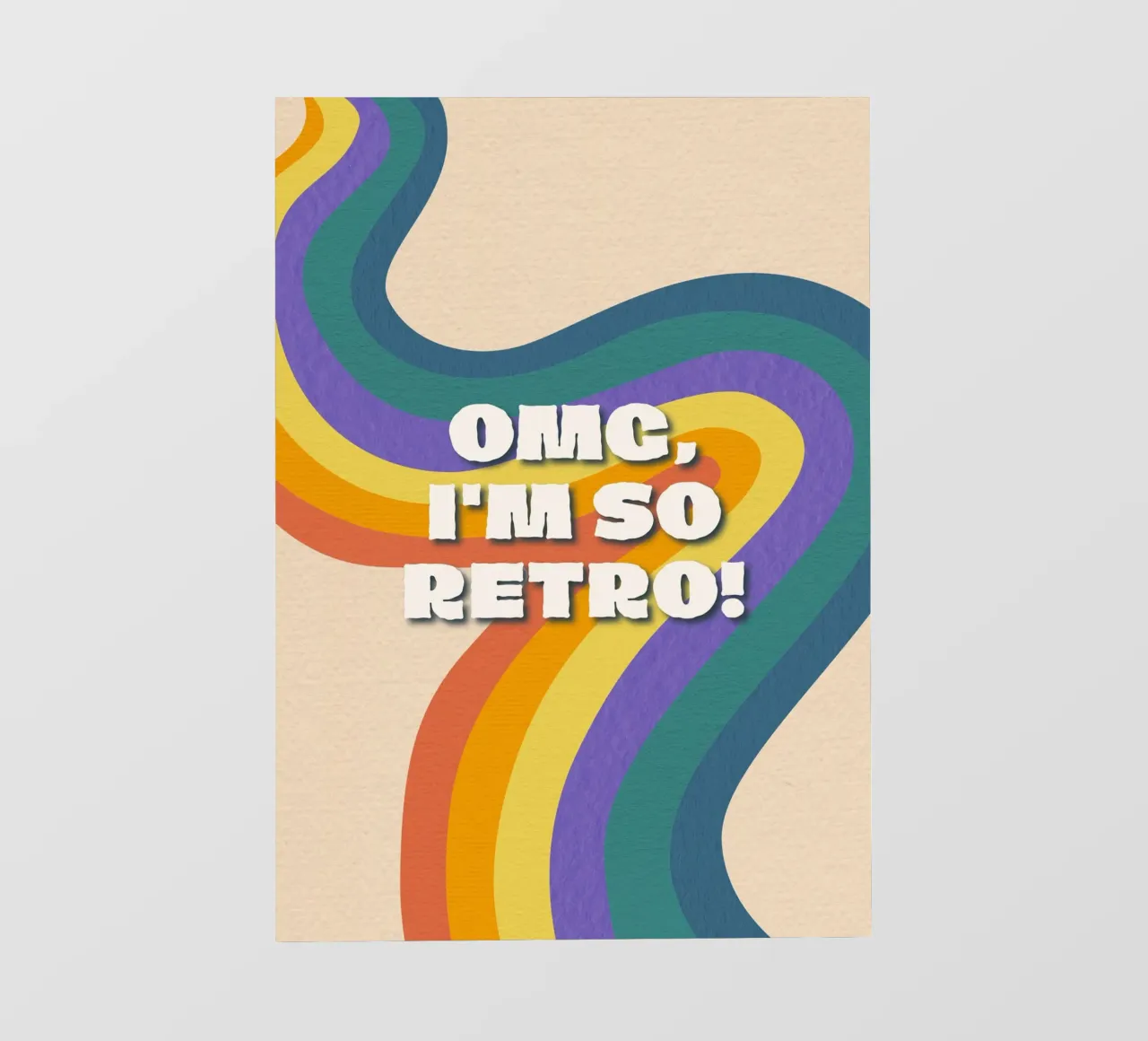 OMG Sono così retrò! Stampa grafica ondulata e colorata telo in pvc da NorwesClub