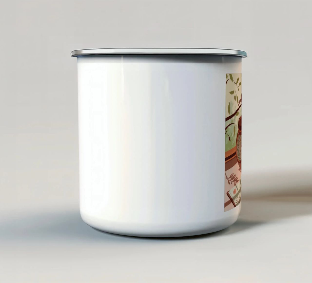 Tea Time Serenity tazza in smalto da Fine Sanctuary