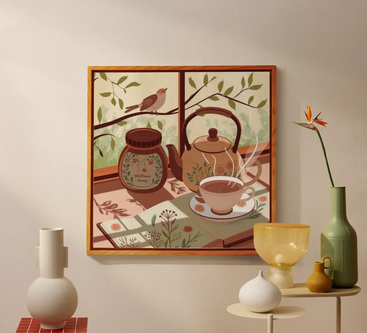 Tea Time Serenity plexiglass da Fine Sanctuary