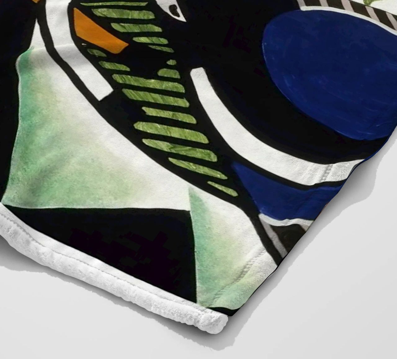 Stuart Davis Thundershower American Modernist Print fleece blanket by NorwesClub
