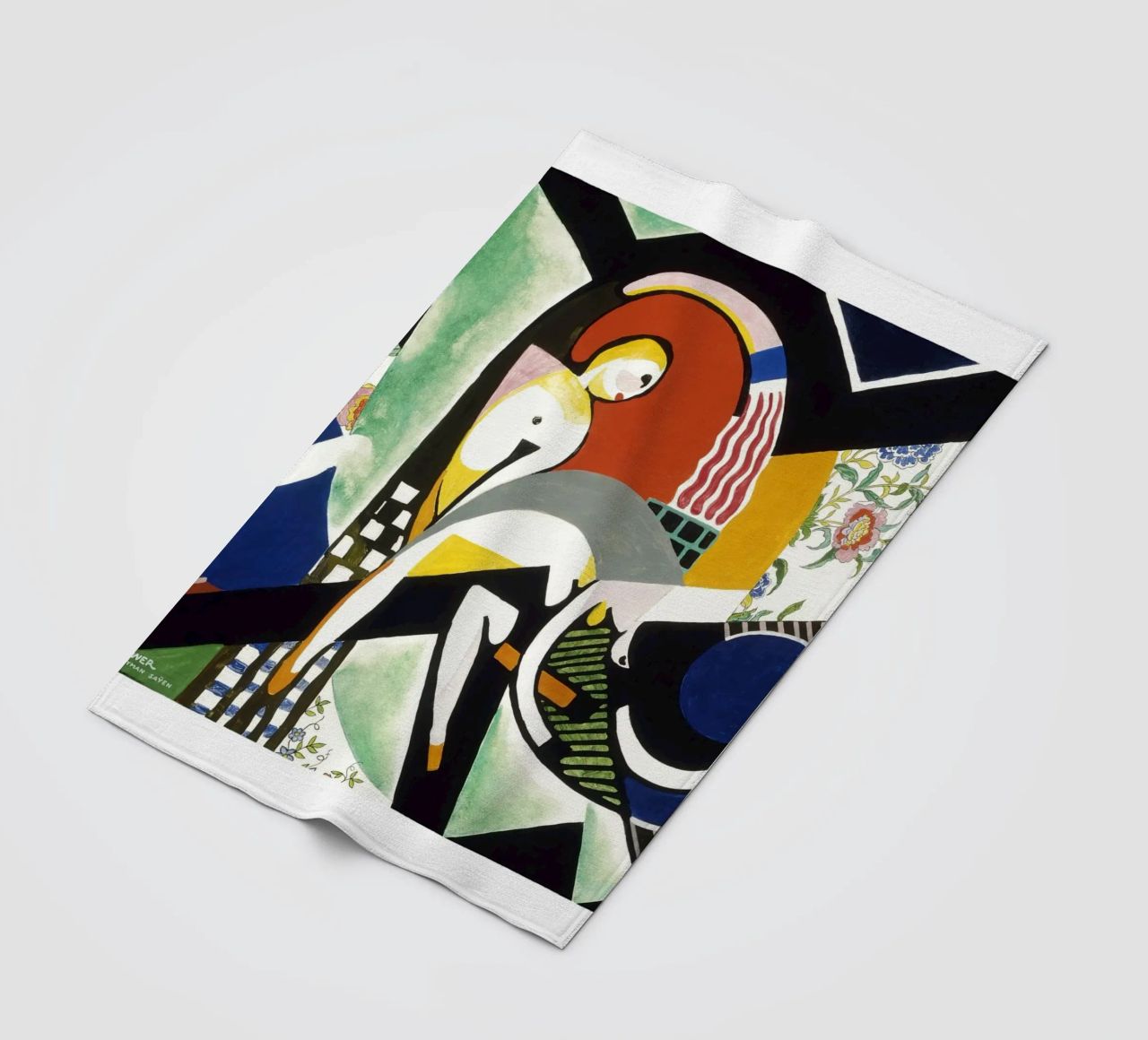 Stuart Davis Thundershower American Modernist Print fleece blanket by NorwesClub