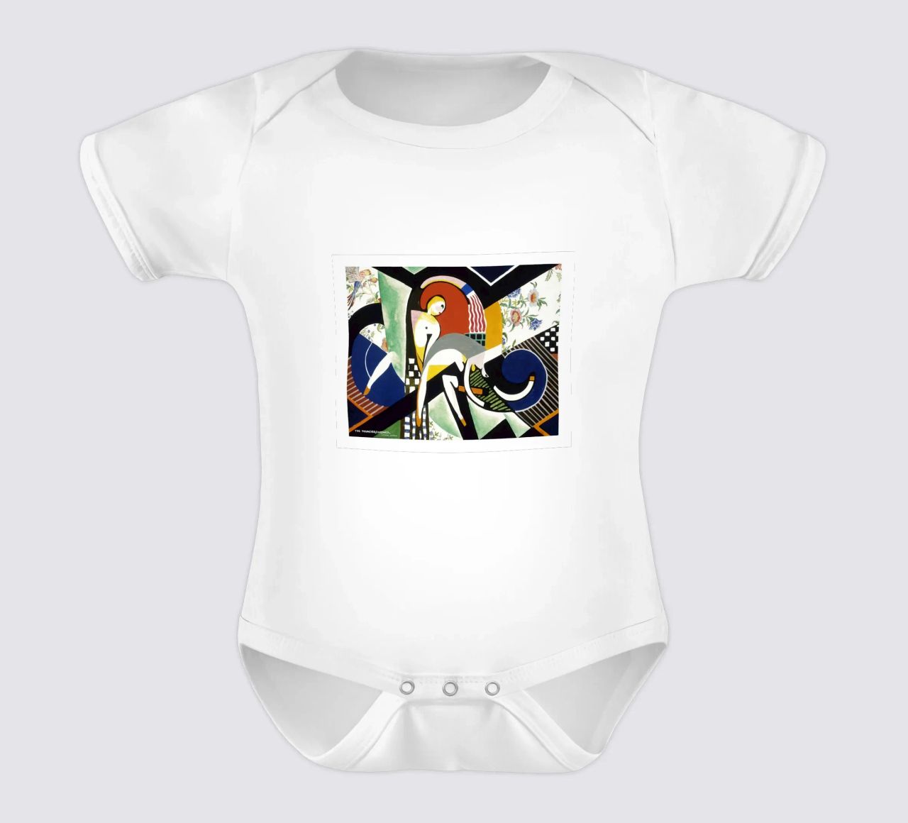 Stuart Davis Thundershower American Modernist Print short-sleeve baby romper by NorwesClub