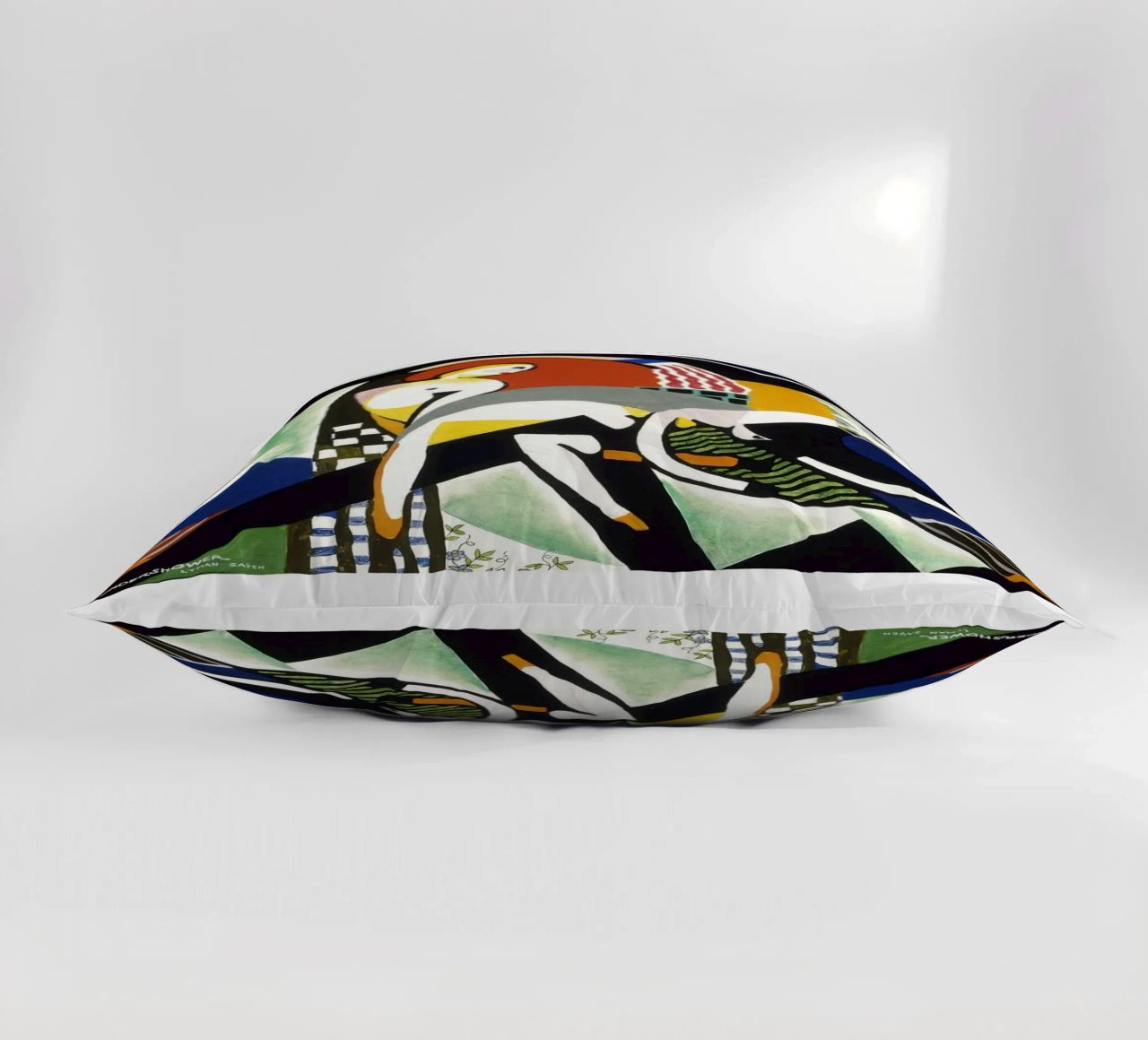 Stuart Davis Thundershower American Modernist Print decorative cushion by NorwesClub