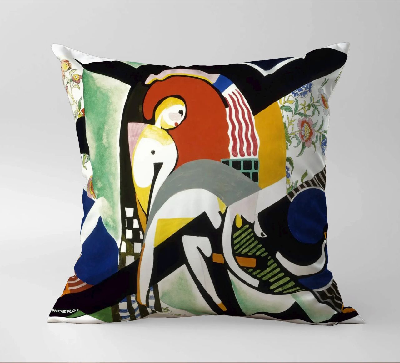 Stuart Davis Thundershower American Modernist Print decorative cushion by NorwesClub