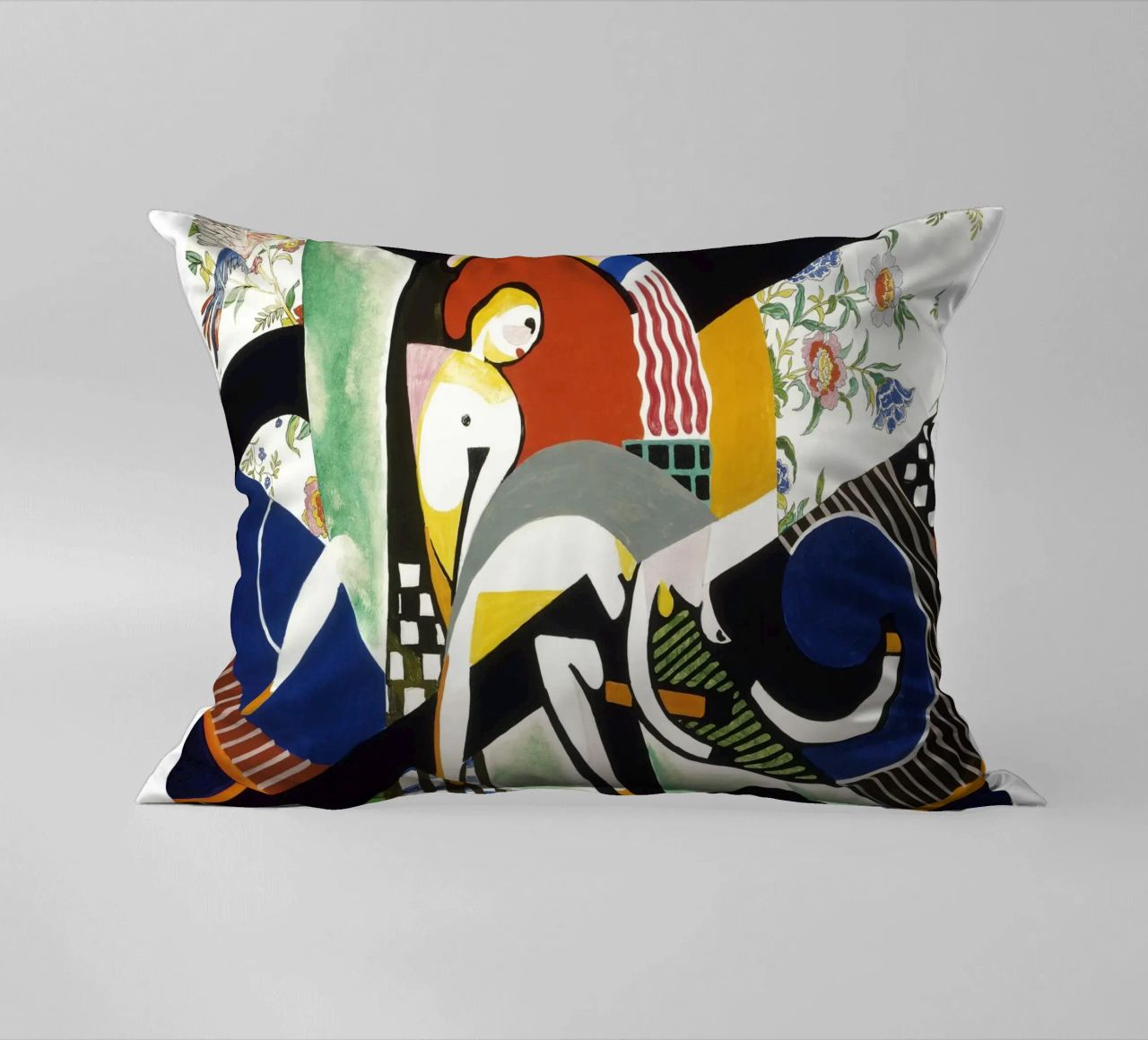 Stuart Davis Thundershower American Modernist Print decorative cushion by NorwesClub