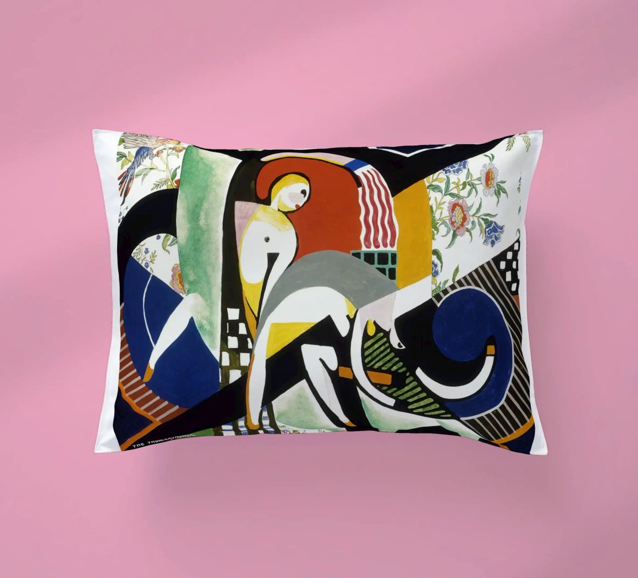 Stuart Davis Thundershower American Modernist Print decorative cushion by NorwesClub