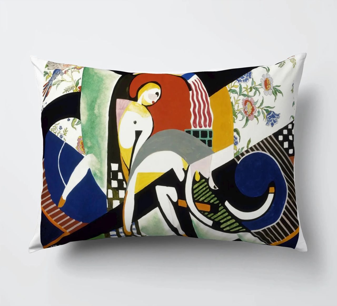 Stuart Davis Thundershower American Modernist Print decorative cushion by NorwesClub
