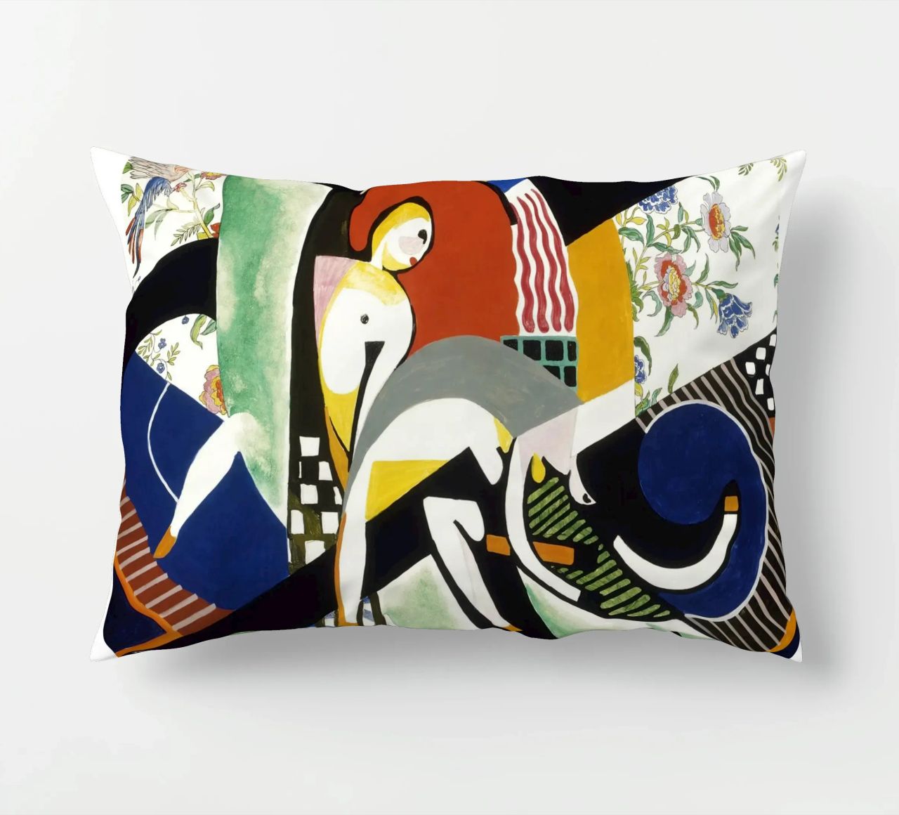 Stuart Davis Thundershower American Modernist Print decorative cushion by NorwesClub